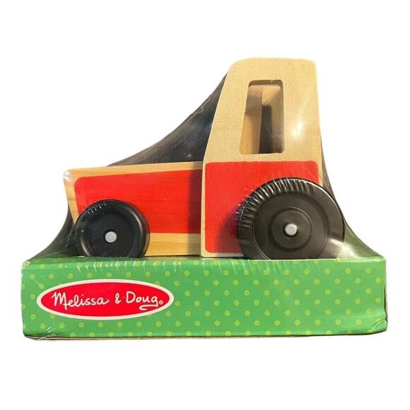 Melissa and Doug Kids Farm Tractor Play Toy Wooden and Farmer Childrens - Picture 2 of 8